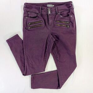 TORRID Plus Size 12T Jeans Jegging Purple Zipper Pockets Stretch Soft High Rise
